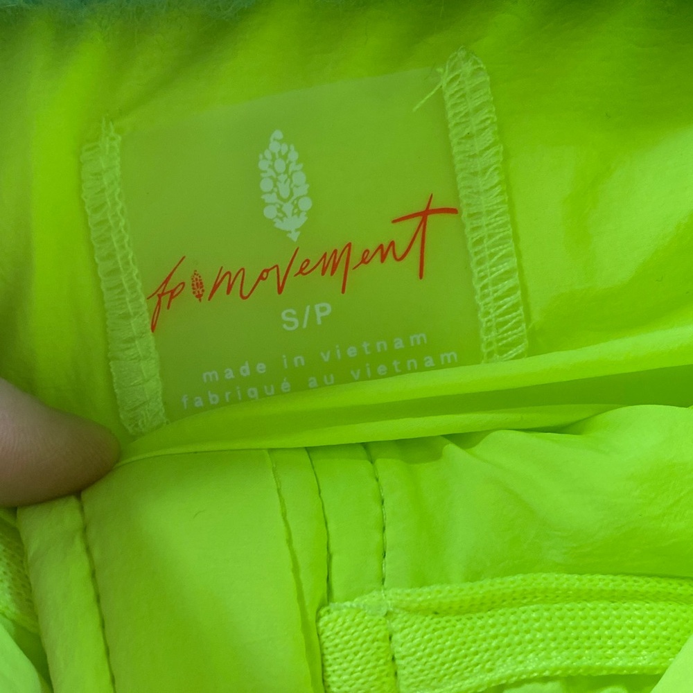NWT Free People Pippa Neon Yellow women’s Jacket, size small - Picture 2 of 7